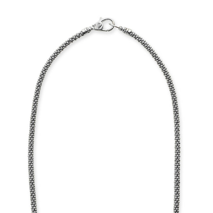 Tahitian Black Pearl Diamond Caviar Necklace