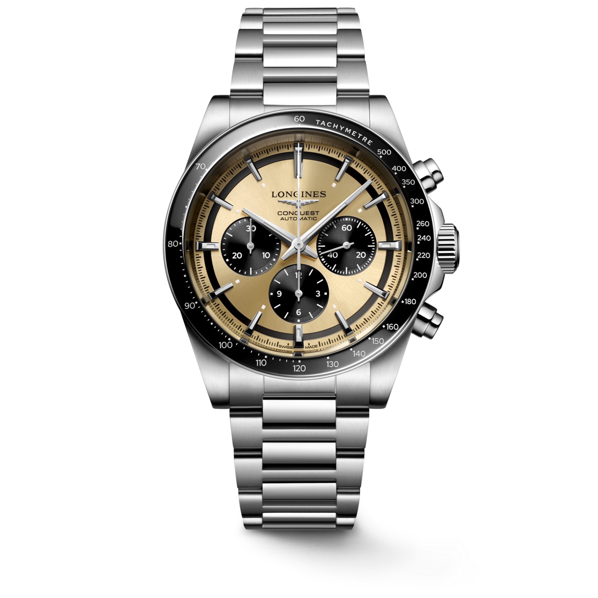 Conquest Chronograph, Gold Dial - LONGINES Watches - Richter