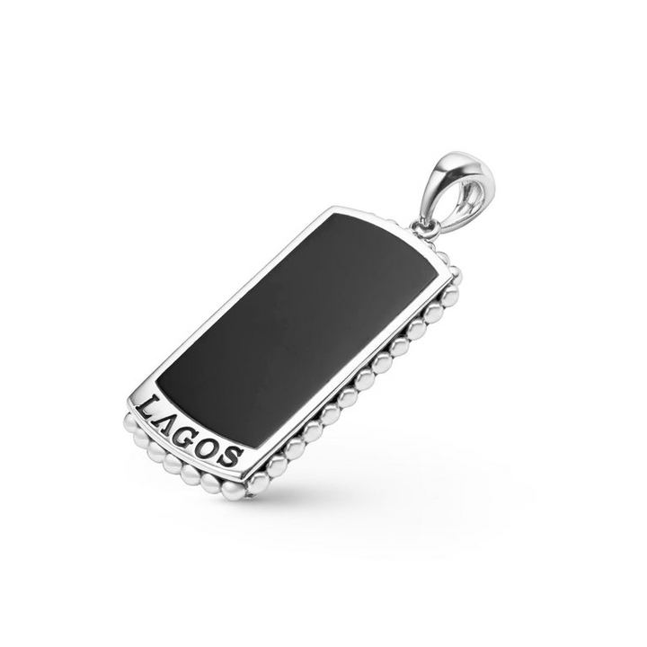 Black Agate Tag Amulet