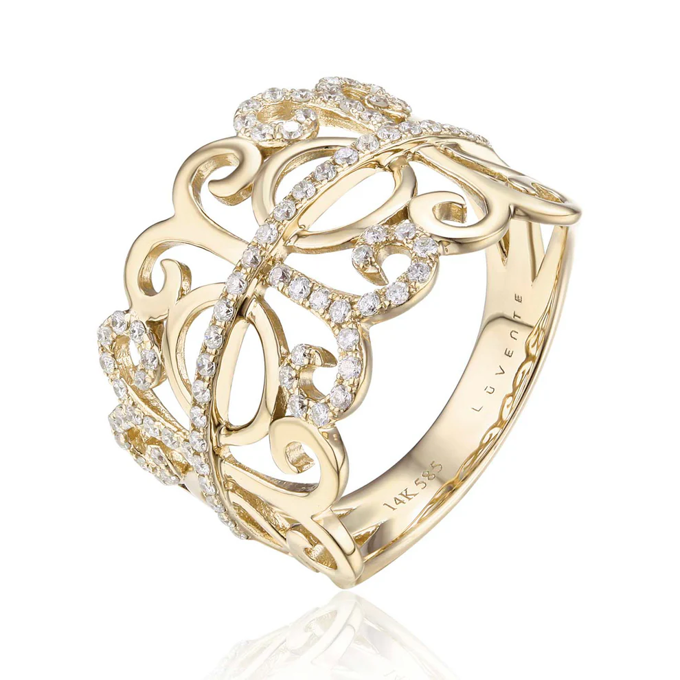 Filigree Diamond Ring