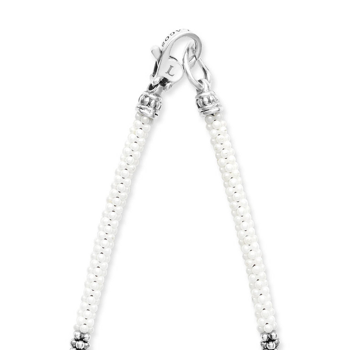Silver Station Ceramic Beaded Necklace 3mm
