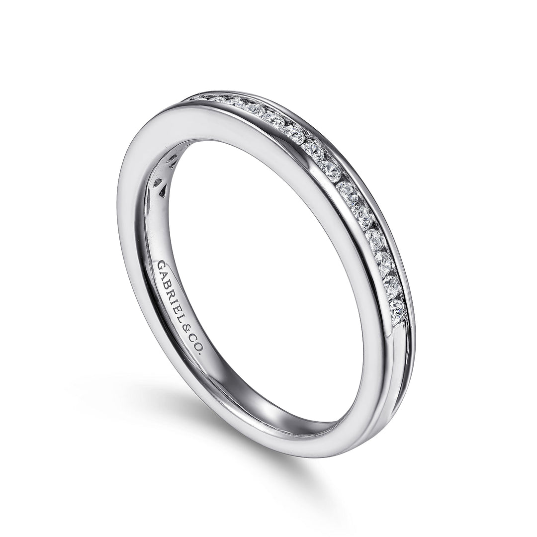 Channel Set Half Eternity Band