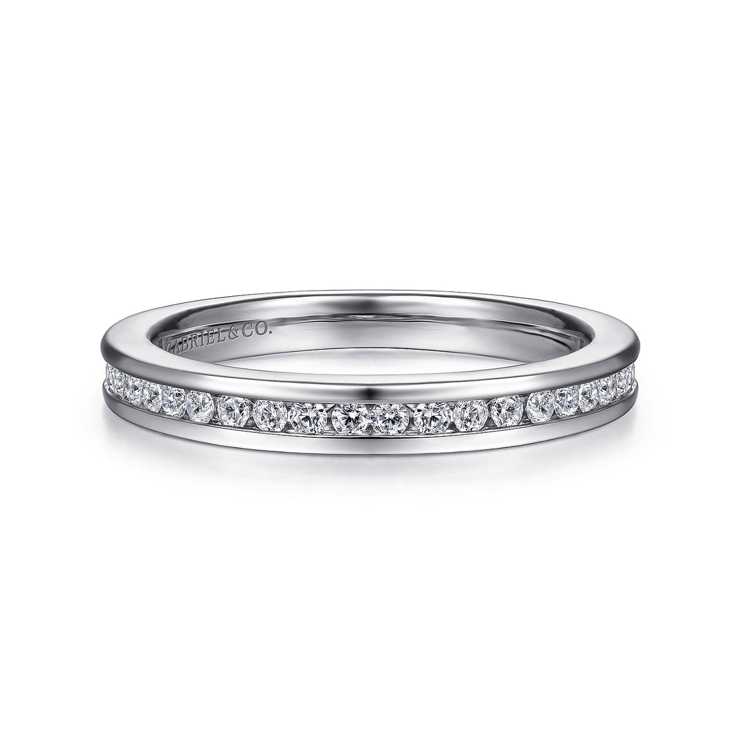 Channel Set Half Eternity Band