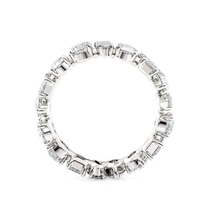 Multi-Shape Eternity Band- White Gold