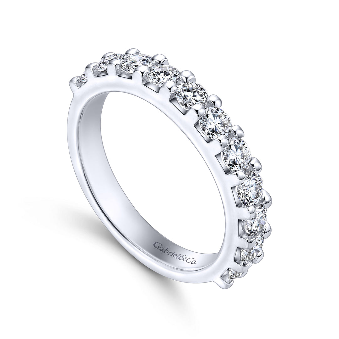 White Gold Half Eternity Band