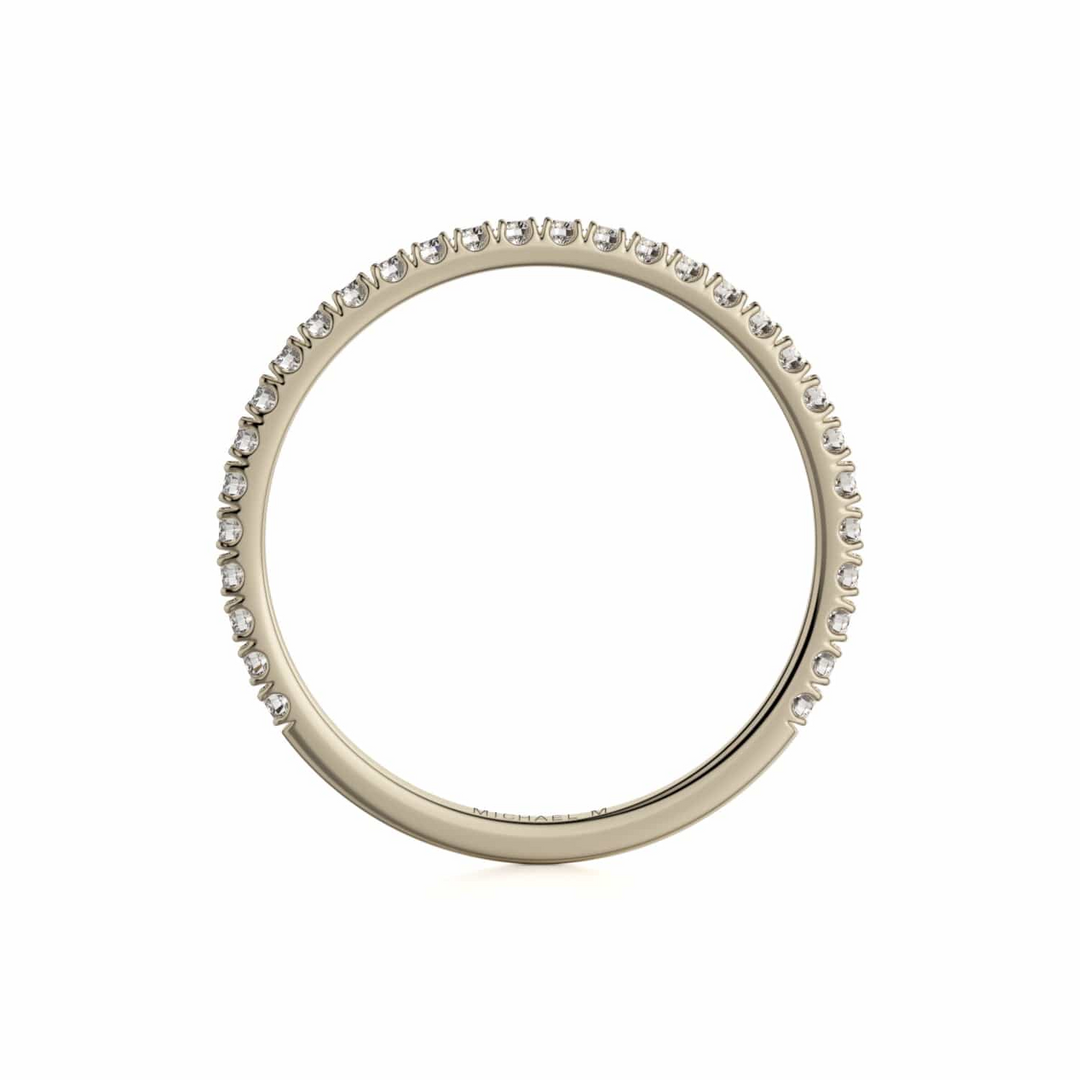 Three-Quarter Eternity Wedding Band- Yellow Gold