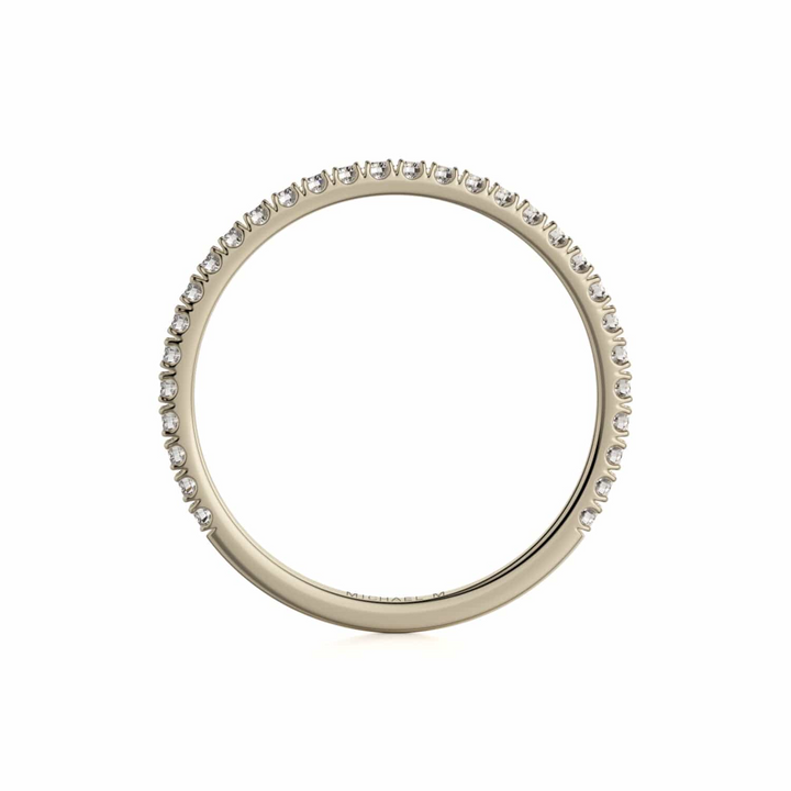 Three-Quarter Eternity Wedding Band- Yellow Gold