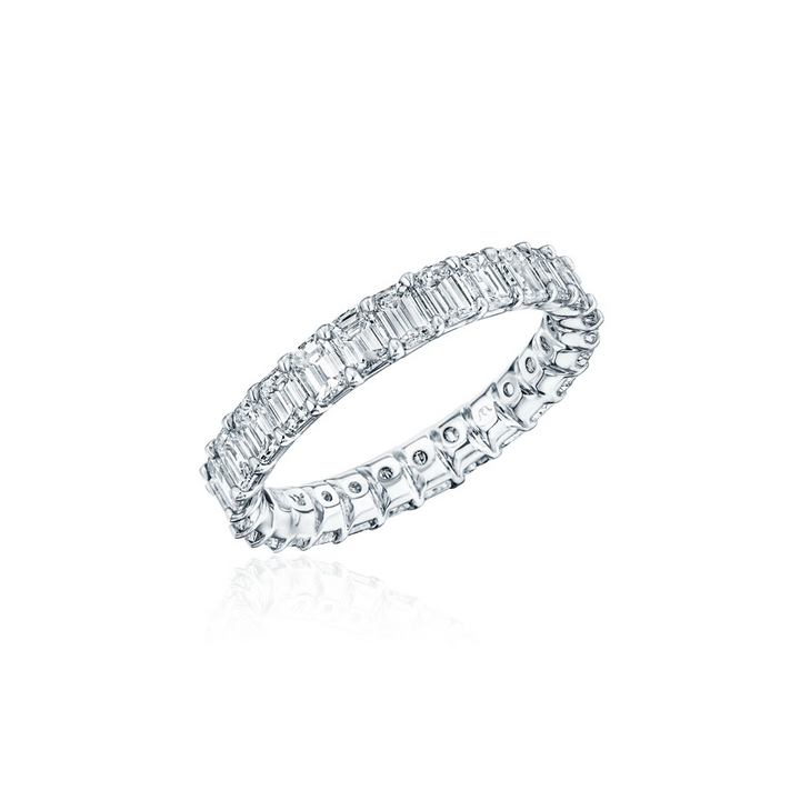 Emerald Cut Eternity Band