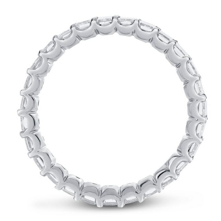 Emerald Cut Eternity Band