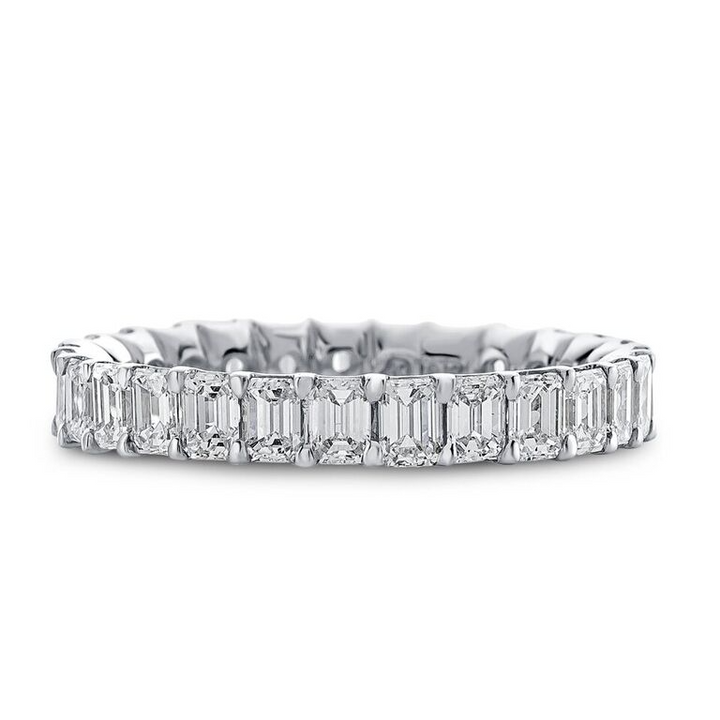 Emerald Cut Eternity Band