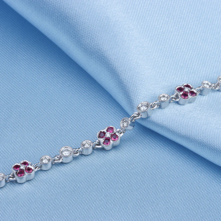 Flower Milgrain Bracelet