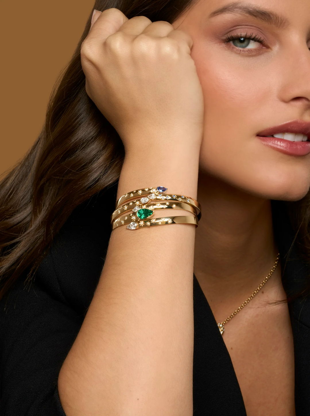Double Pear Diamond Toi et Moi Love Always Scatter Bracelet