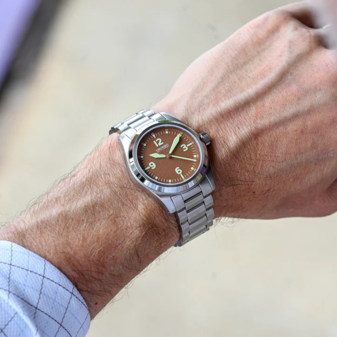P-40 A-11 Mocha Mousse Mechanical Pilot Watch