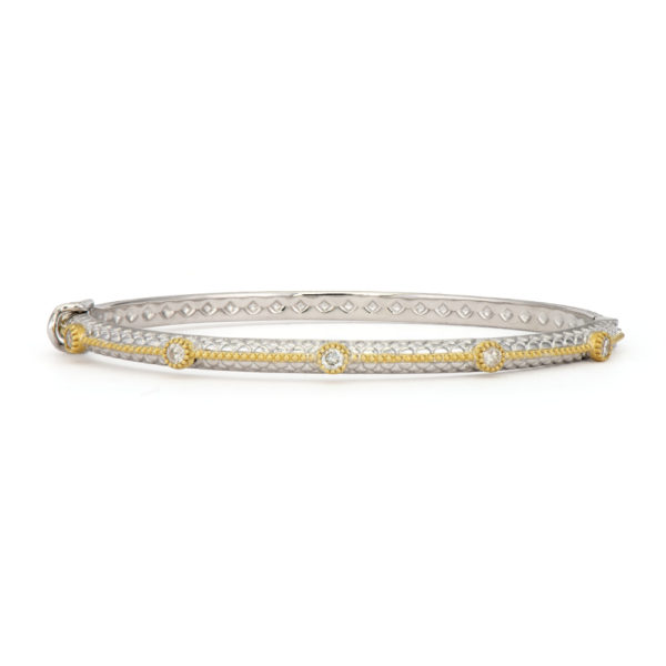 Mixed Metal Roped Bangle