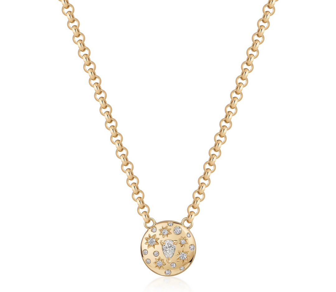 Pear Shape Diamond Small Celine Necklace