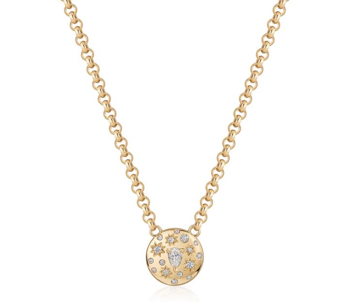 Pear Shape Diamond Small Celine Necklace
