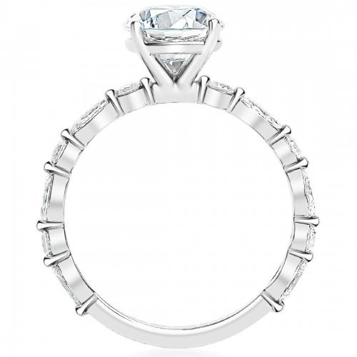 Marquise Band Engagement Ring