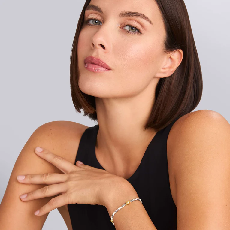 Two-Tone Station Bracelet