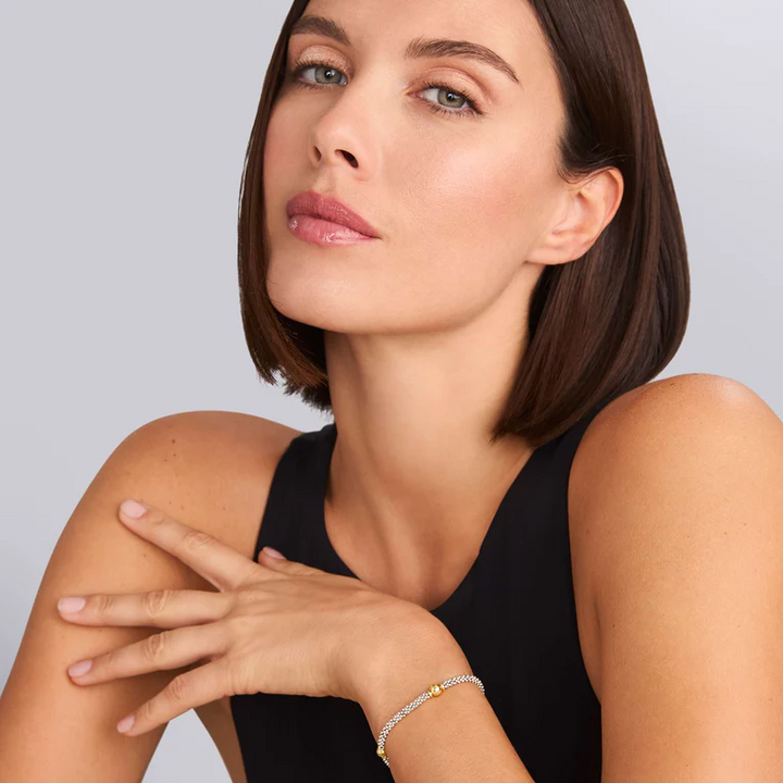 Two-Tone Station Bracelet