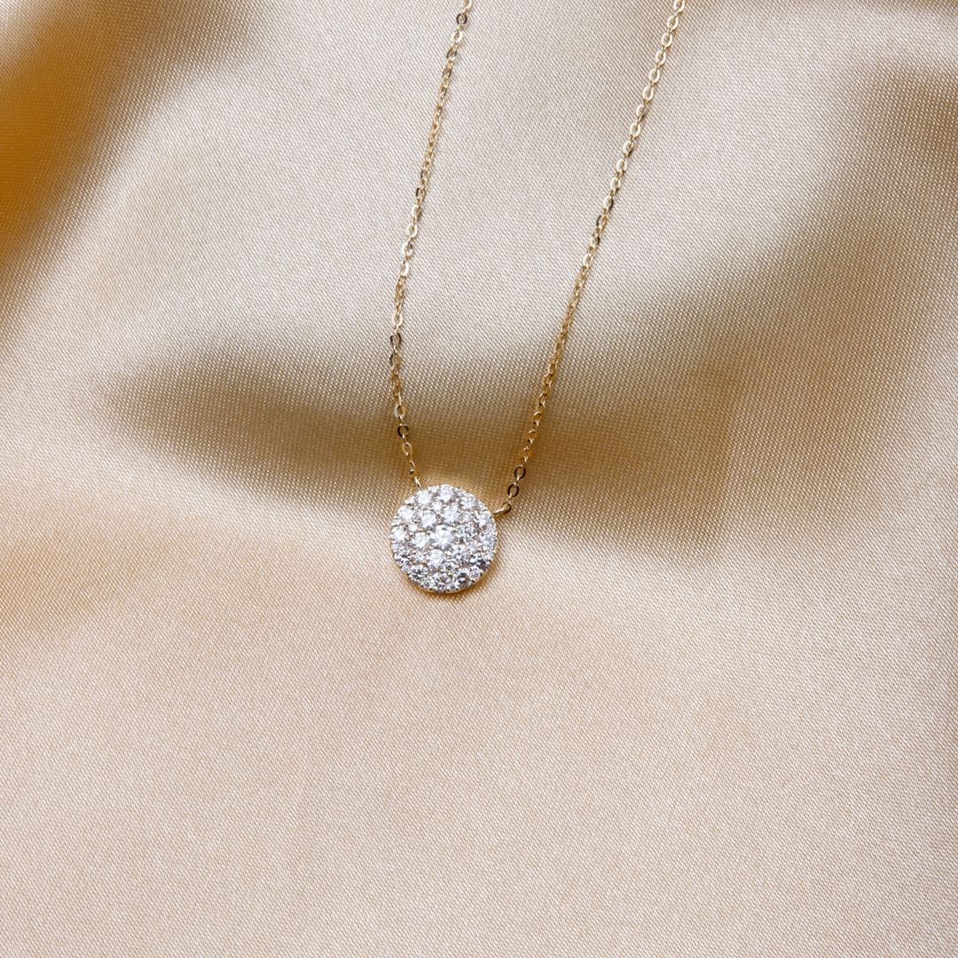 Cluster Diamond Necklace