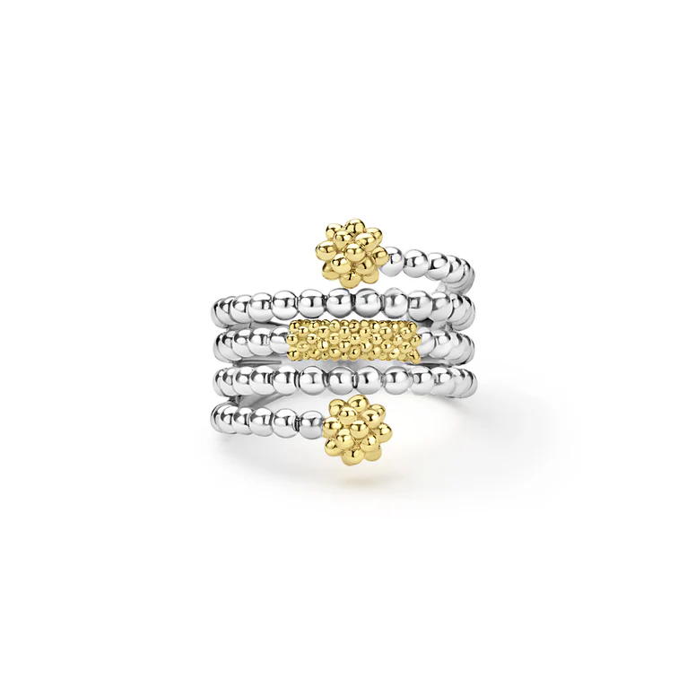 Two-Tone Beaded Ring