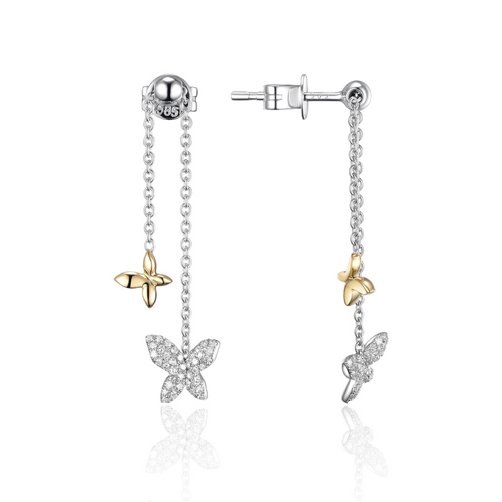 Butterfly Chain Earrings