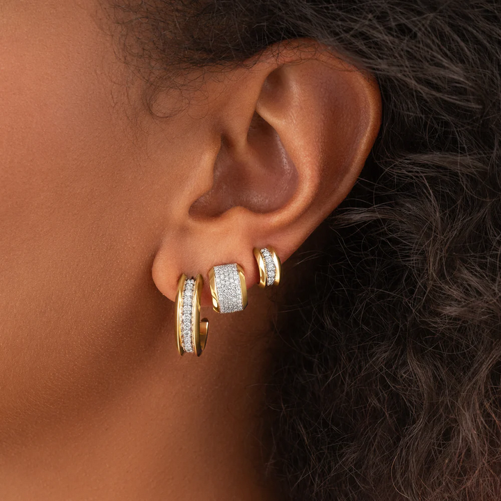 Gold Edge Micro Hoop Cuff