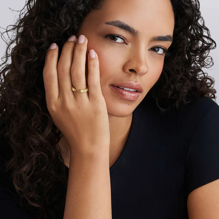 18K Gold Mini Versa Stacking Ring