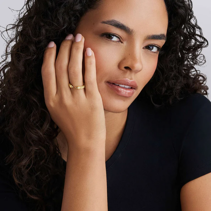 18K Gold Mini Versa Stacking Ring