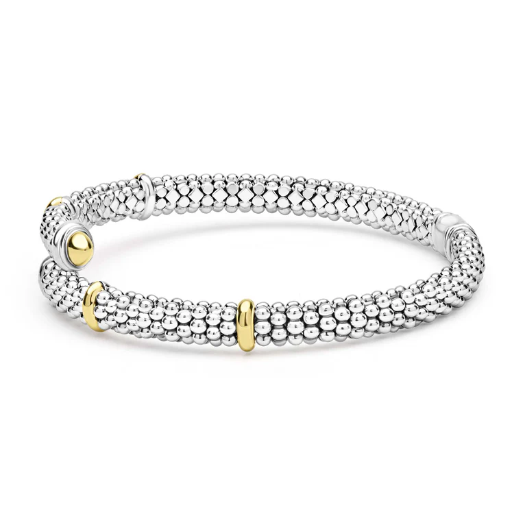 Two-Tone Caviar Versa Bypass Bracelet