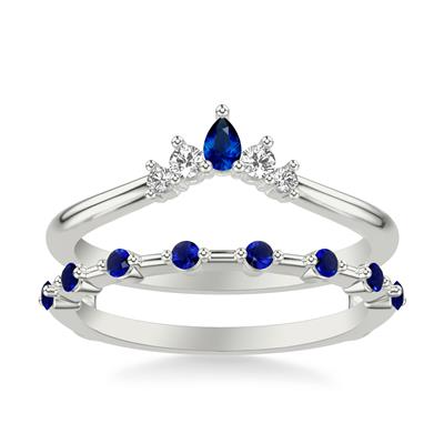 Diamonds & Sapphire Tiara Insert Band