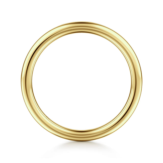 14k Yellow Gold Plain Wedding Band