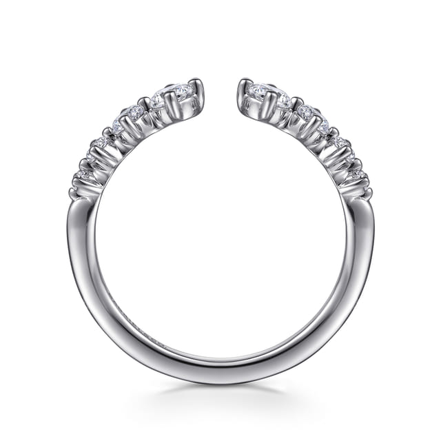 Round Diamond Open Wedding Band
