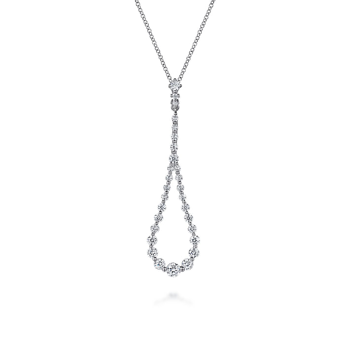 Diamond Pendant Drop Necklace