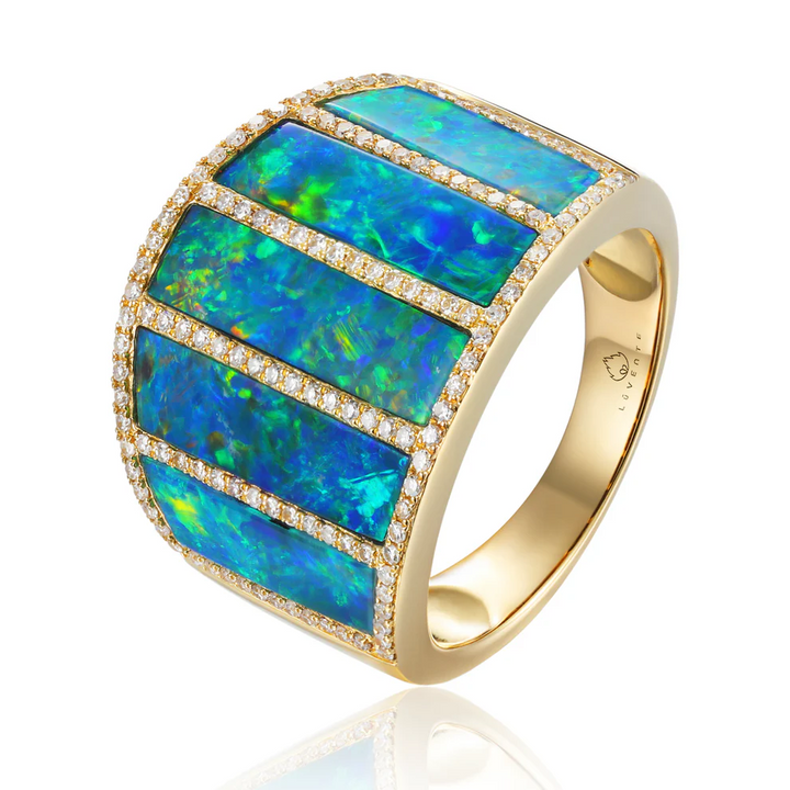 Opal Inlaid Ring
