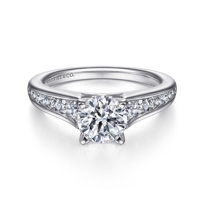 Channel Set Engagement Ring