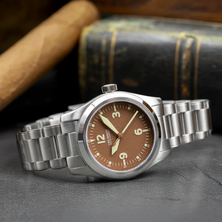 P-40 A-11 Mocha Mousse Mechanical Pilot Watch