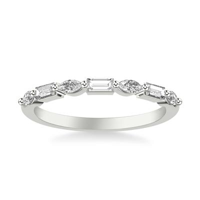 Marquise & Baguette Diamond Band