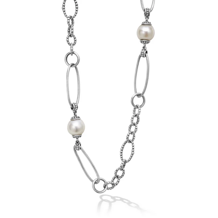 Pearl Caviar Link Necklace