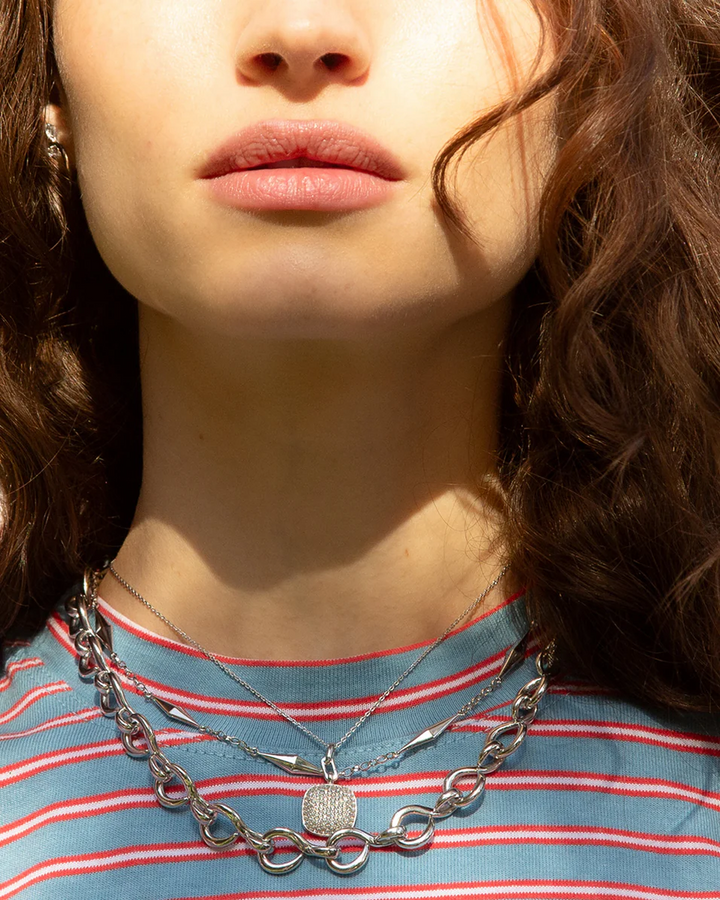 Slim "Rae" Sterling Silver Locket Necklace