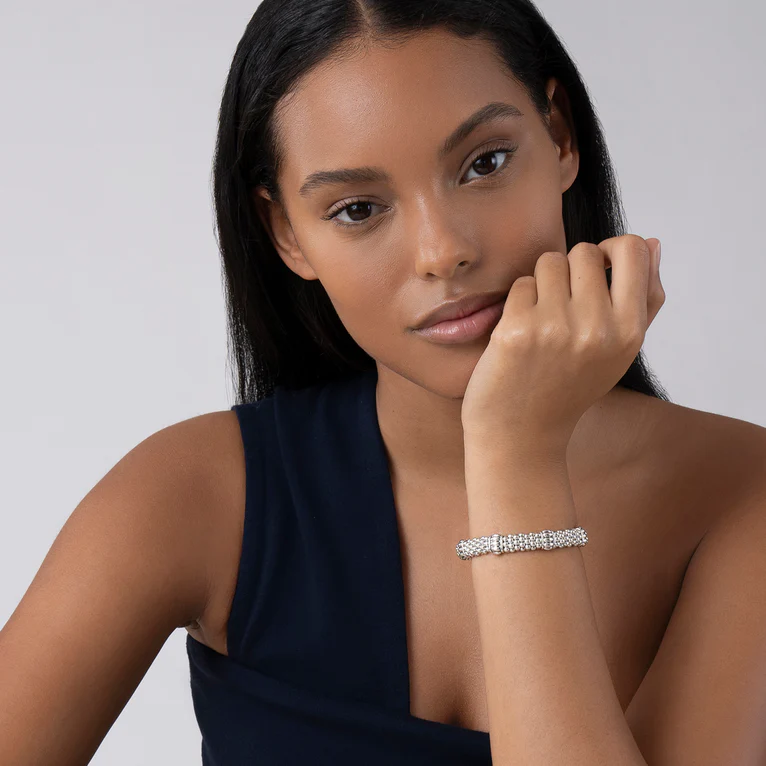 Fluted Beaded Bracelet