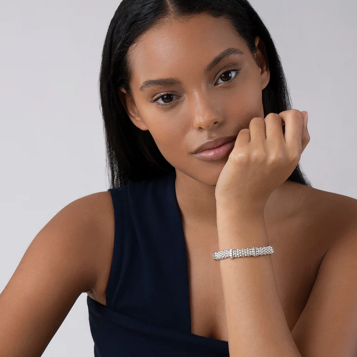 Fluted Beaded Bracelet