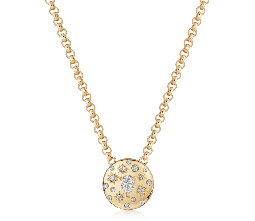 Pear Shape Diamond Medium Celine Necklace