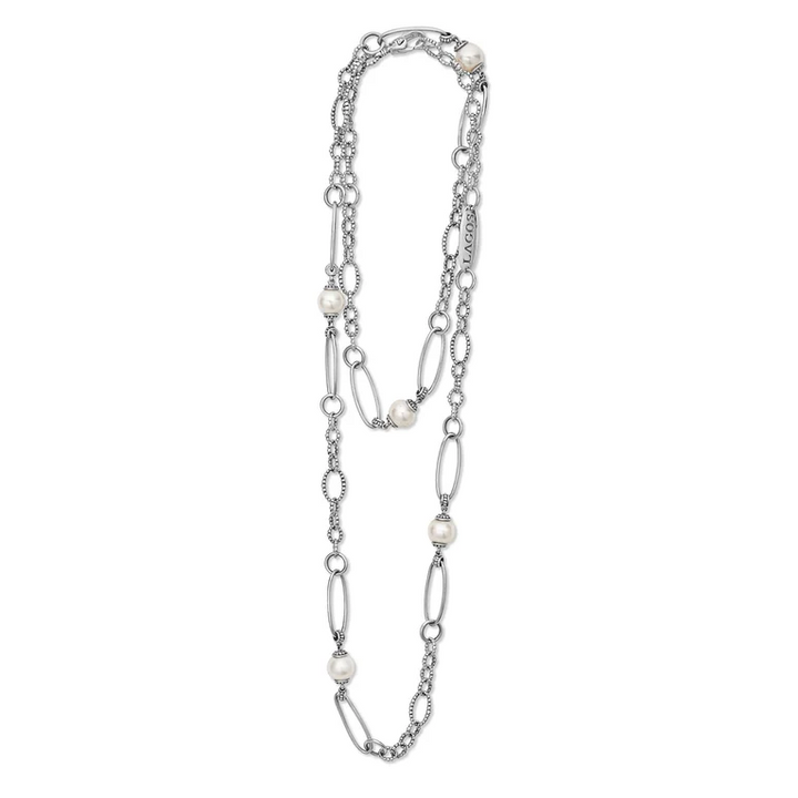 Pearl Caviar Link Necklace
