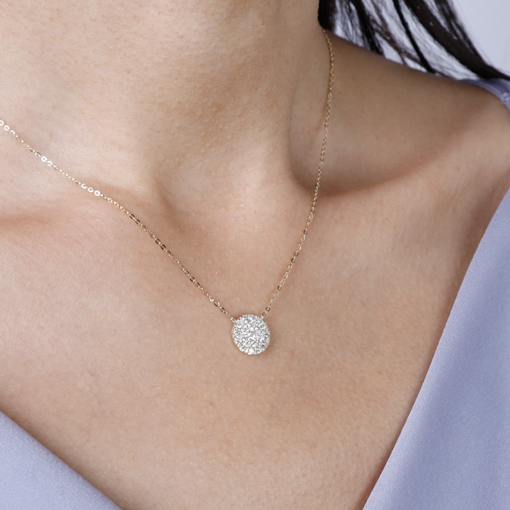 Cluster Diamond Necklace