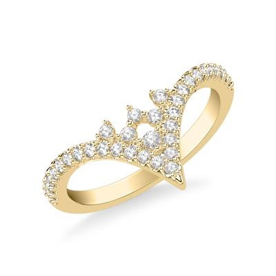 Pave Pointed Tiara Band