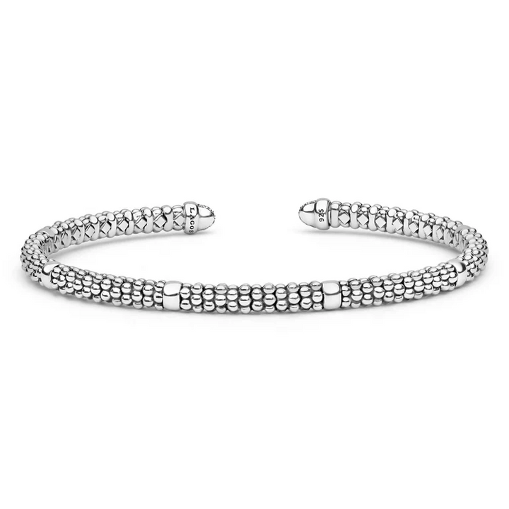 Sterling Silver Diamond Mini Versa Torque Bracelet