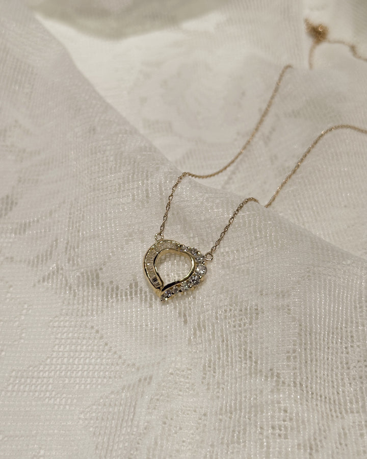 Diamond Heart Pendant Necklace