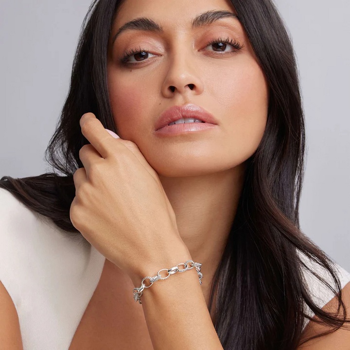 Caviar Bead Link Bracelet