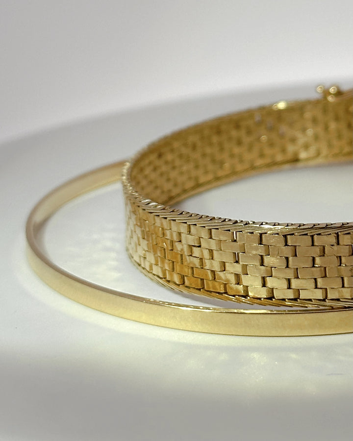 Woven Yellow Gold Bracelet